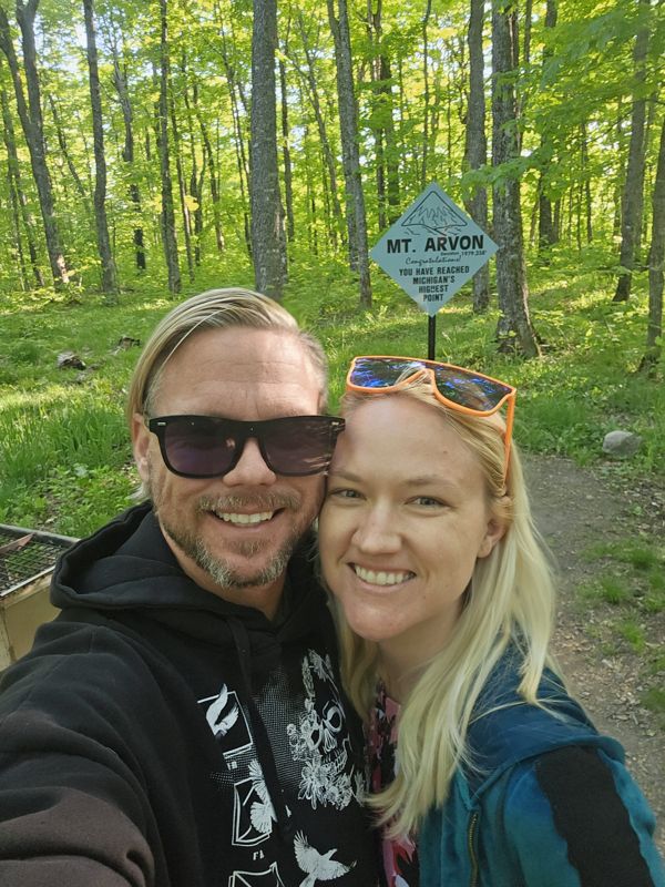 Mt. Arvon summit sign