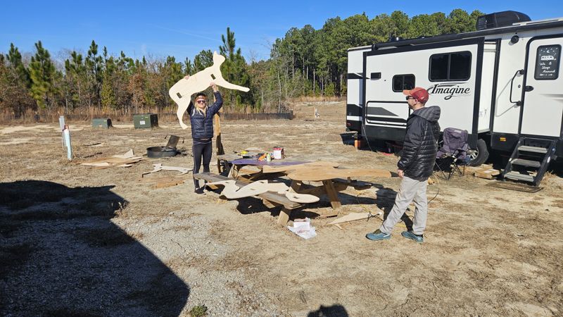 RV site at Standing Pines RV Resort in Hartsville, South Carolina
